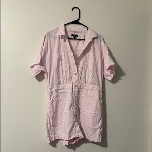 J. Crew Light Pink Short Sleeve Romper
